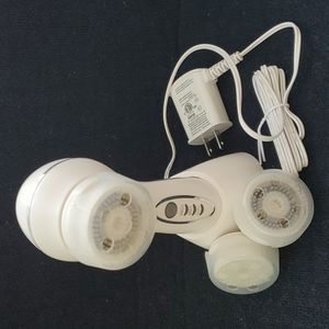 True Glow by Conair Sonic Facial Brush - Waterproof + Rechargeable, White